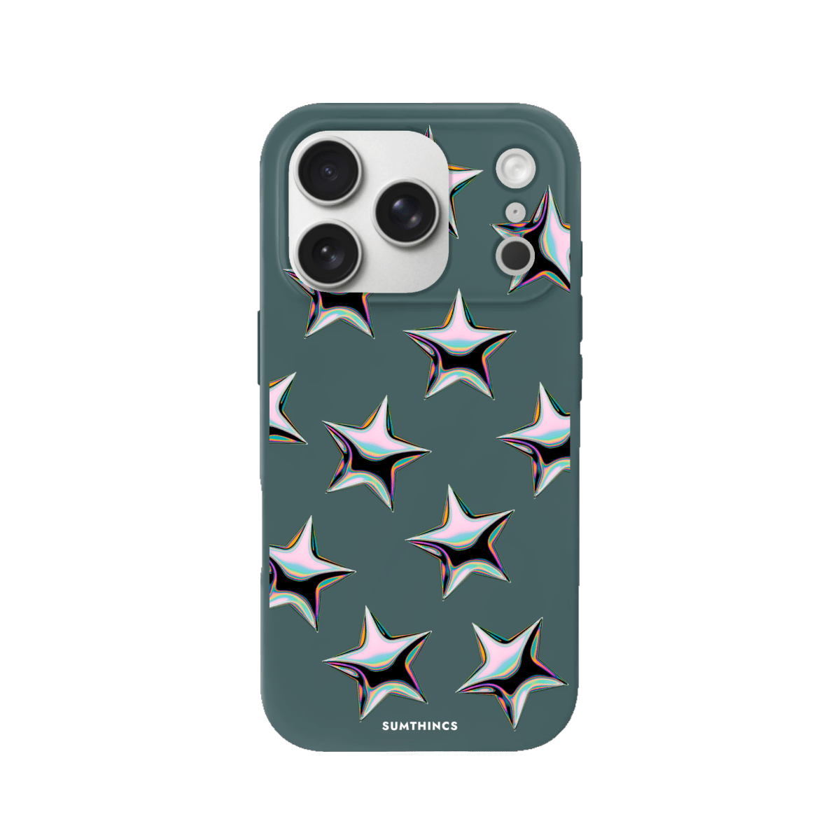 iPhone 17 Pro Stars Premium Telefon Kılıfı Kaktüs Yeşili - SUMTHINCS