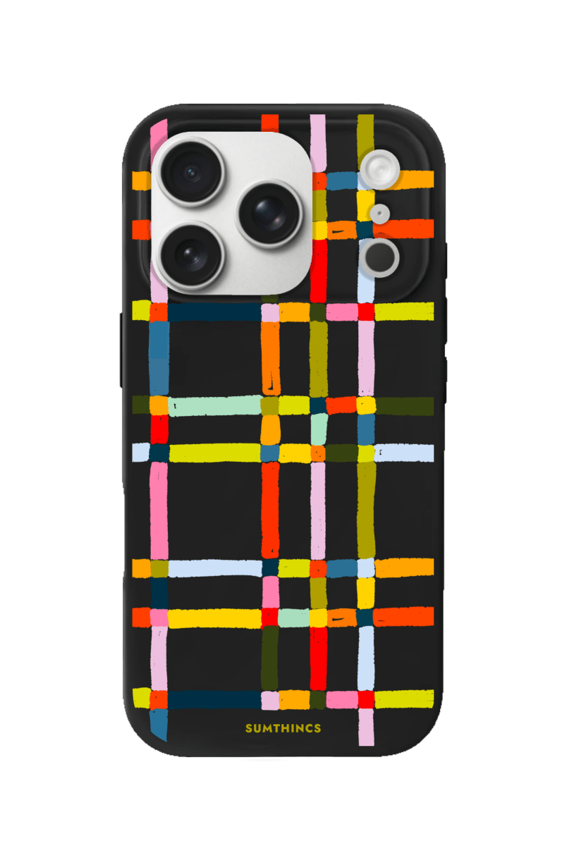 iPhone 17 Pro Sunny Stripes Premium Telefon Kılıfı Siyah - SUMTHINCS