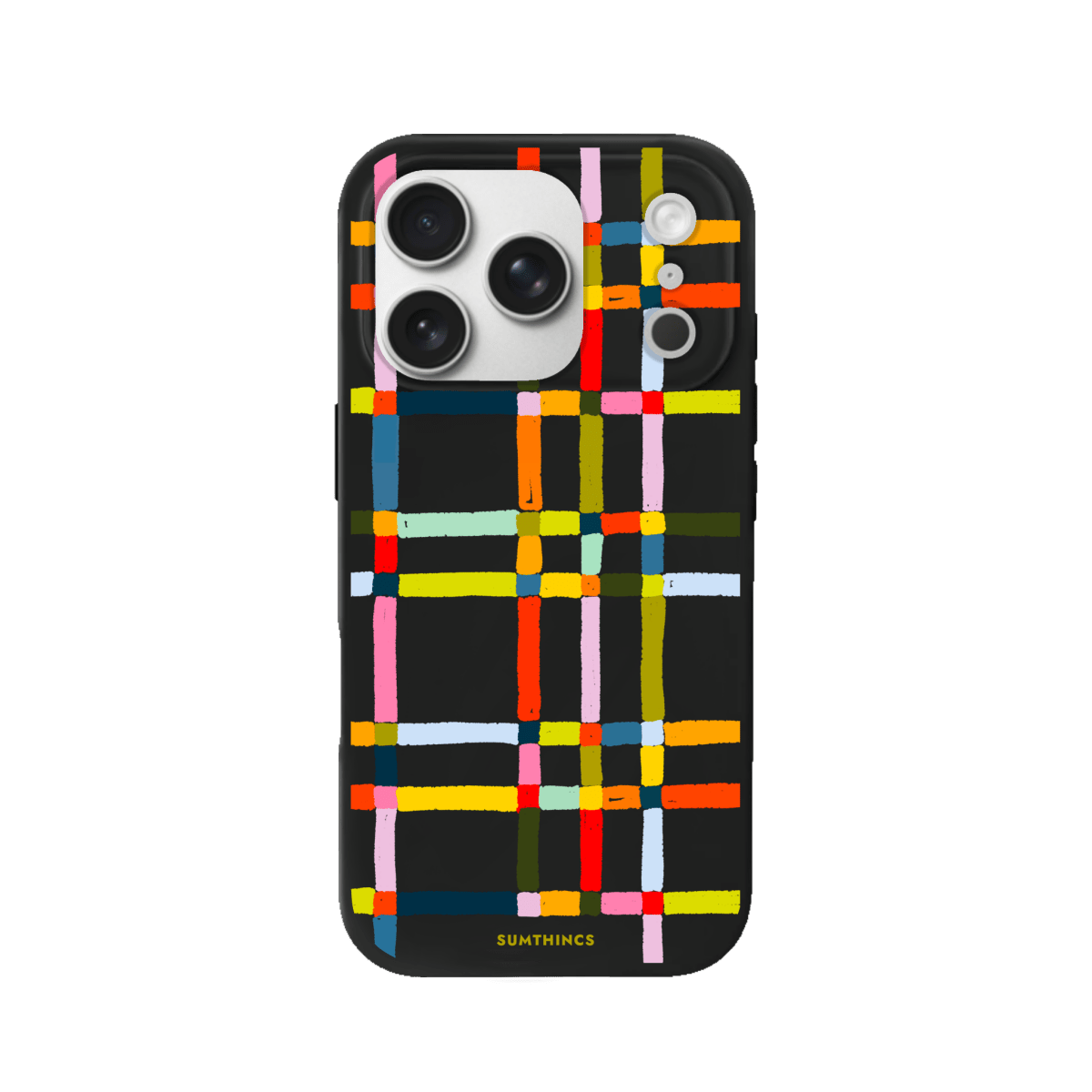 iPhone 17 Pro Sunny Stripes Premium Telefon Kılıfı Siyah - SUMTHINCS