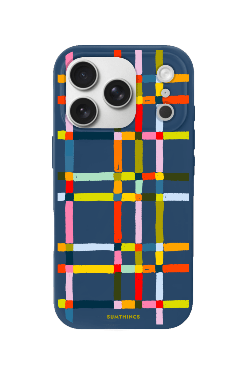 iPhone 17 Pro Sunny Stripes Premium Telefon Kılıfı Pasifik Mavi - SUMTHINCS