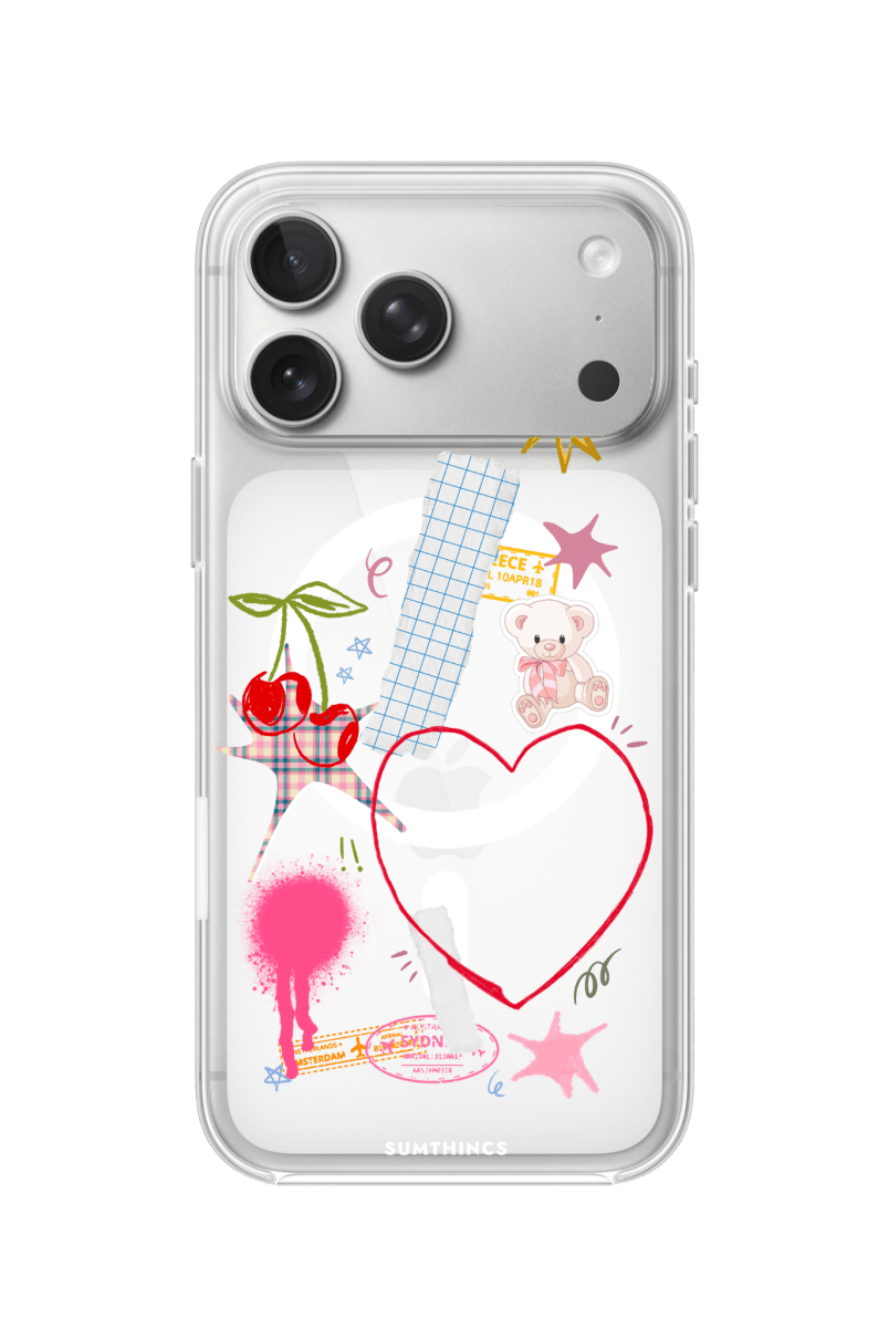 iPhone 17 Pro Sweet Chaos Clear Magsafe Şeffaf Telefon Kılıfı - SUMTHINCS