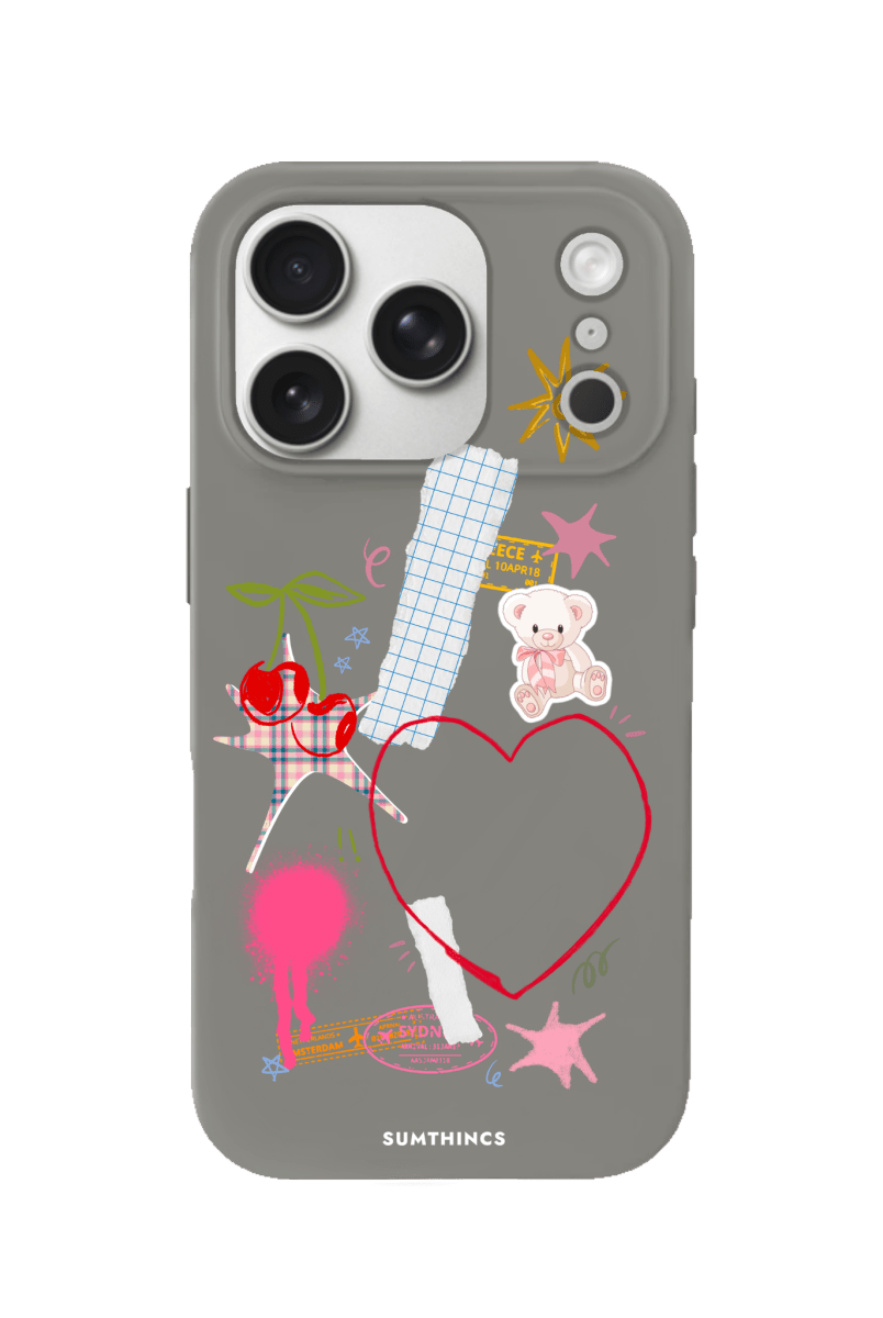 iPhone 17 Pro Sweet Chaos Premium Telefon Kılıfı Gri - SUMTHINCS