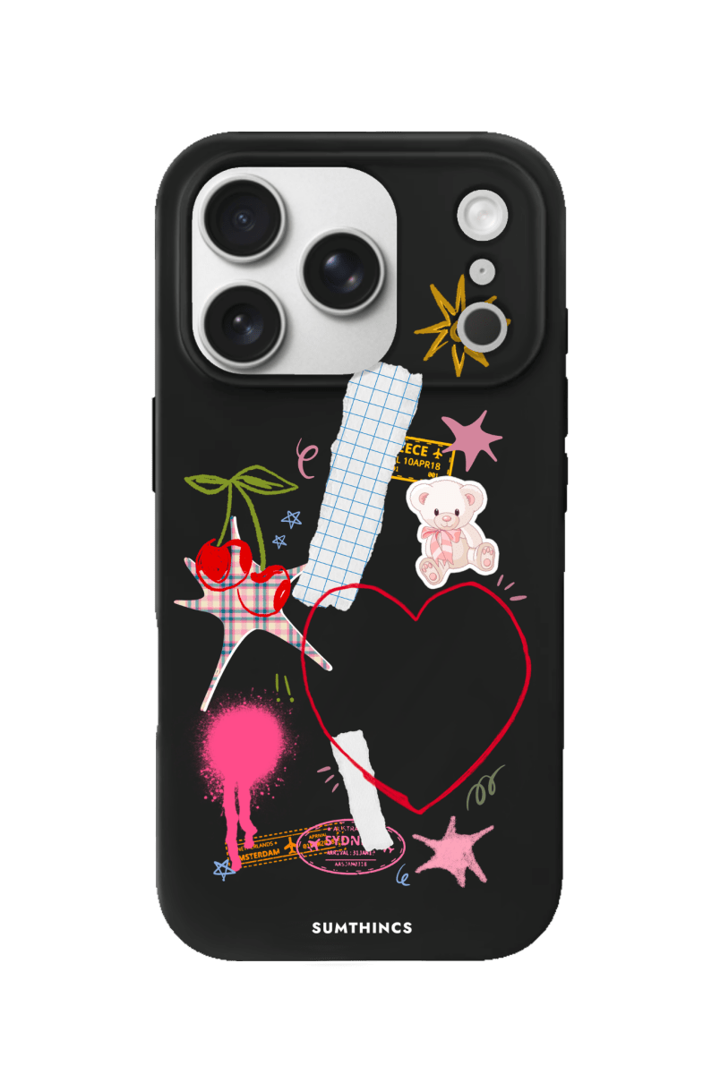 iPhone 17 Pro Sweet Chaos Premium Telefon Kılıfı Siyah - SUMTHINCS