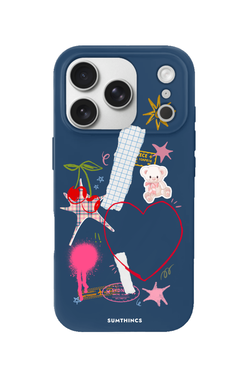 iPhone 17 Pro Sweet Chaos Premium Telefon Kılıfı Pasifik Mavi - SUMTHINCS