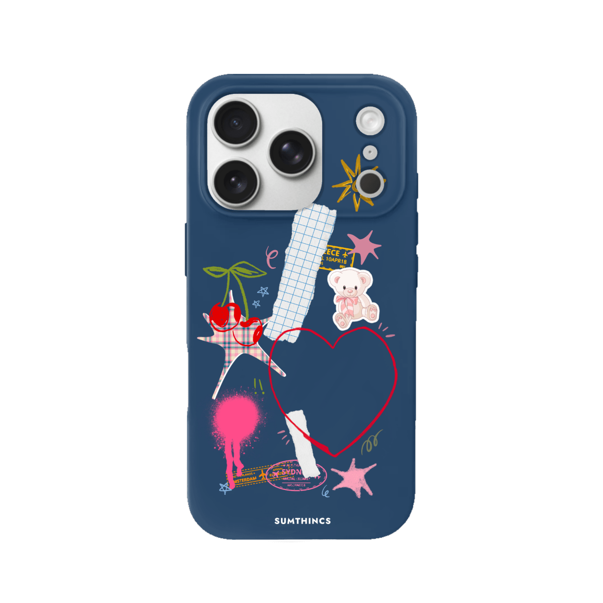 iPhone 17 Pro Sweet Chaos Premium Telefon Kılıfı Pasifik Mavi - SUMTHINCS