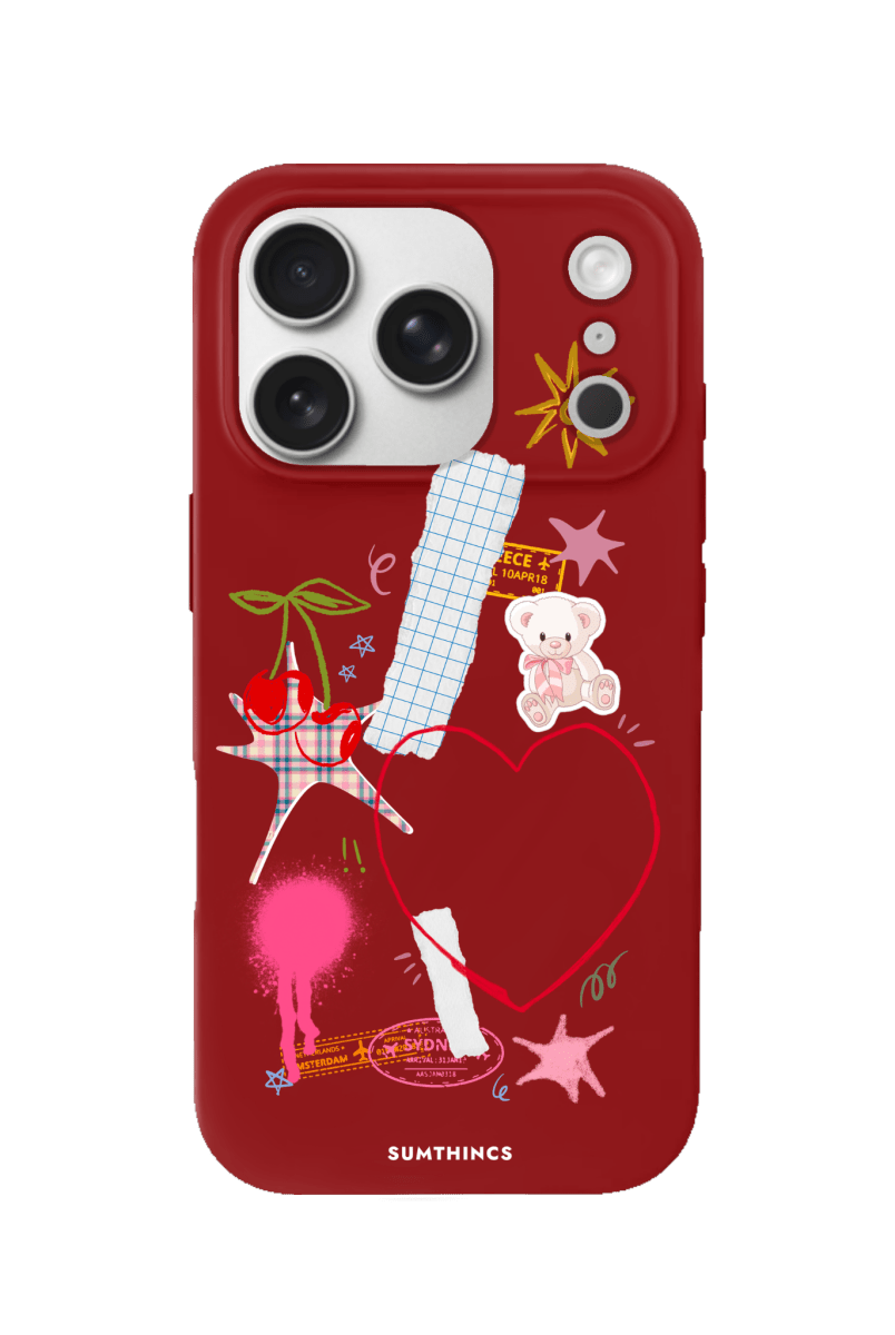 iPhone 17 Pro Sweet Chaos Premium Telefon Kılıfı Kırmızı - SUMTHINCS
