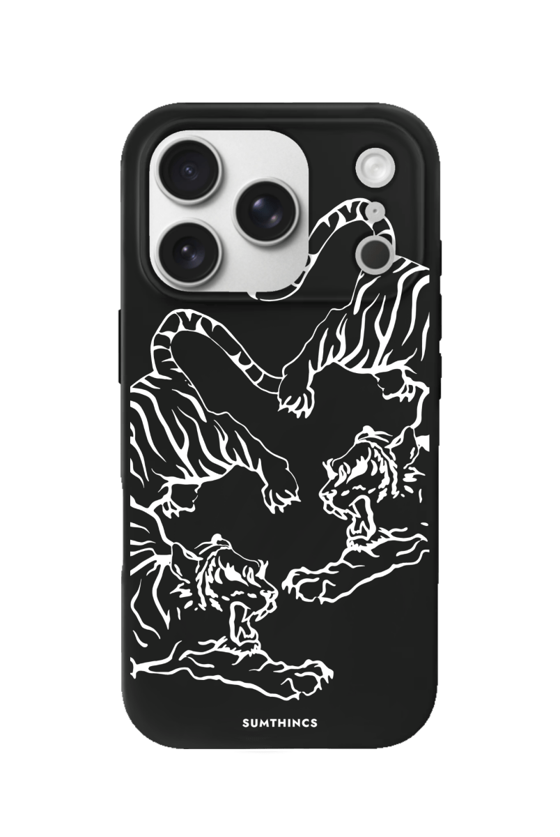 iPhone 17 Pro Tigers Premium Telefon Kılıfı Siyah - SUMTHINCS