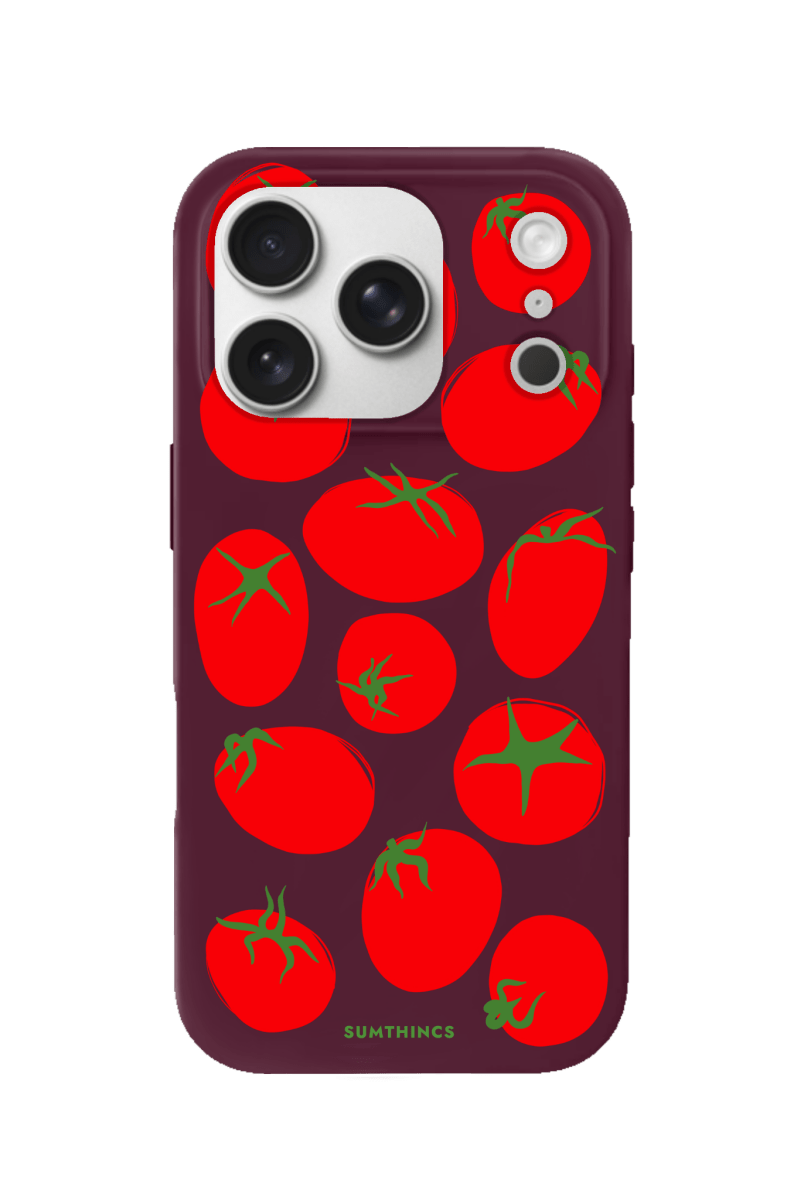 iPhone 17 Pro Tomatoes Premium Telefon Kılıfı Bordo - SUMTHINCS