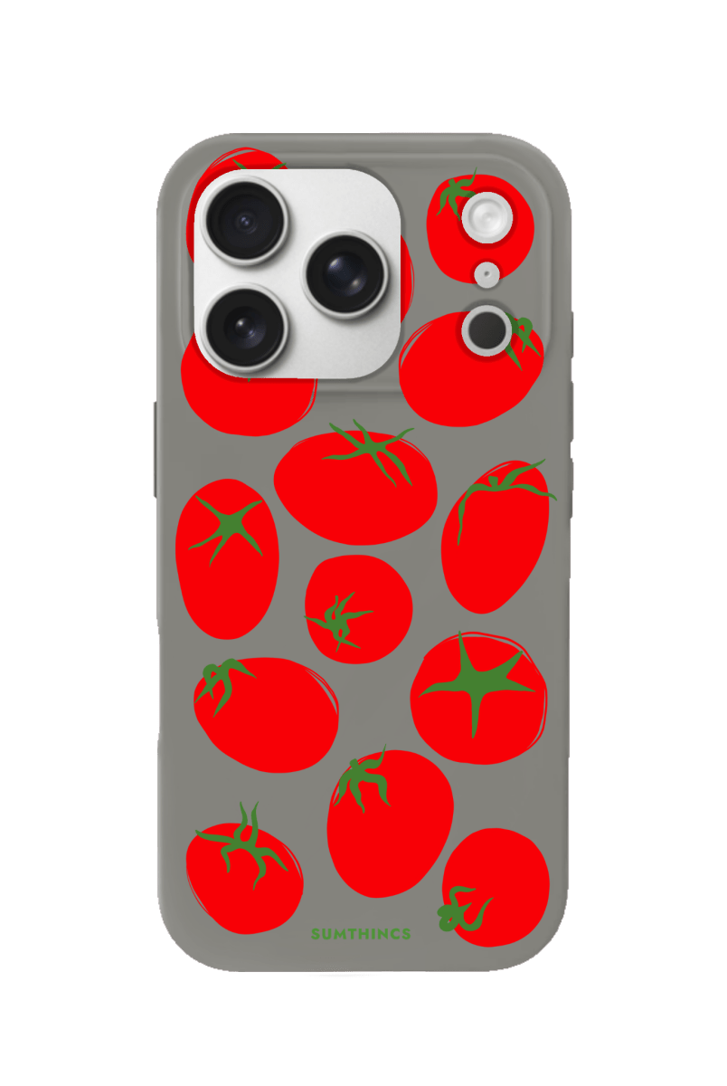 iPhone 17 Pro Tomatoes Premium Telefon Kılıfı Gri - SUMTHINCS
