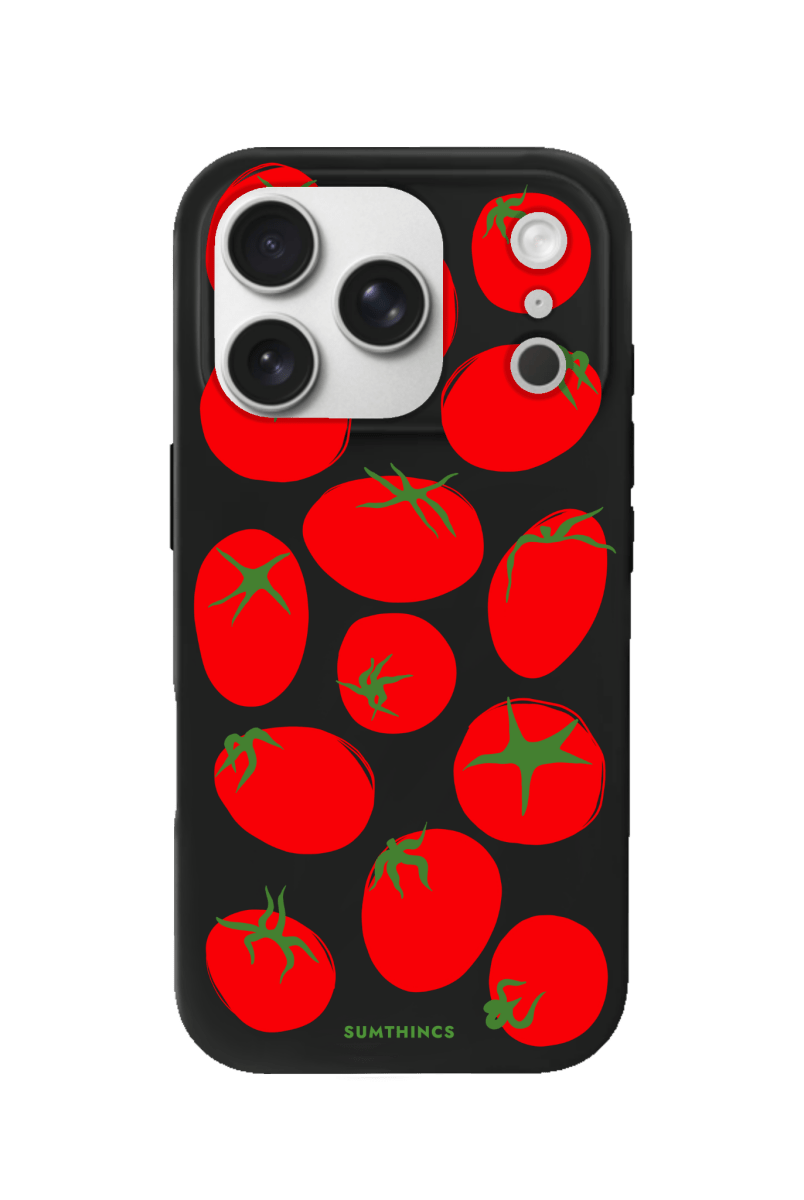 iPhone 17 Pro Tomatoes Premium Telefon Kılıfı Siyah - SUMTHINCS