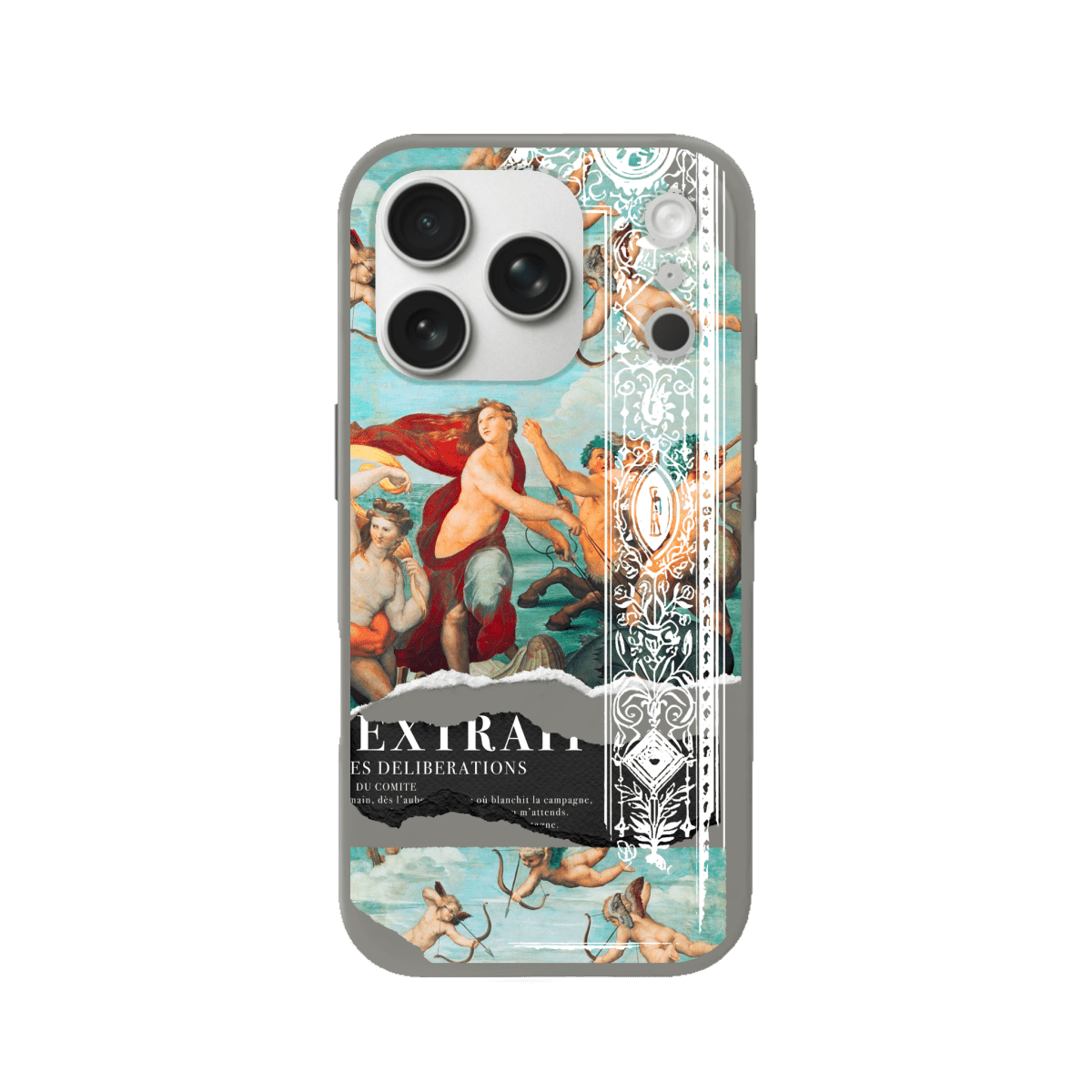 iPhone 17 Pro Triumph of Galatea Premium Telefon Kılıfı Gri - SUMTHINCS