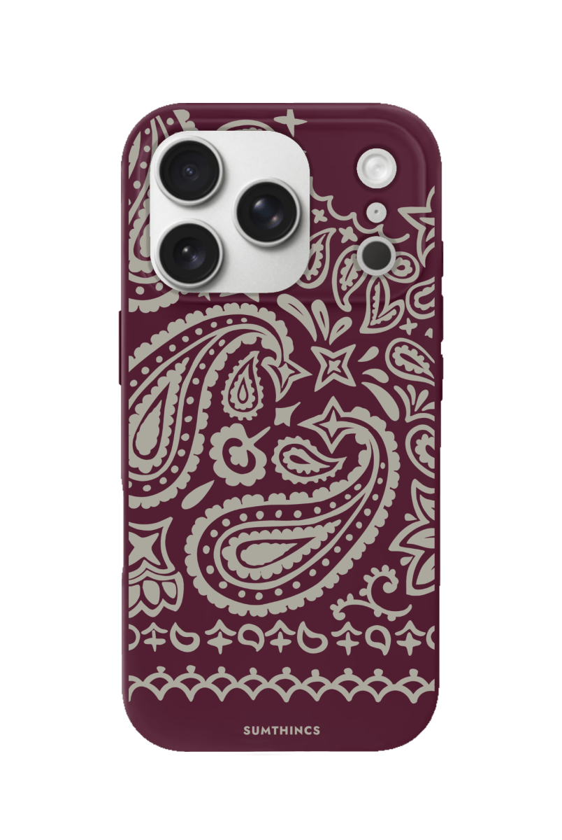 iPhone 17 Pro Urban Bandana Premium Telefon Kılıfı Bordo - SUMTHINCS
