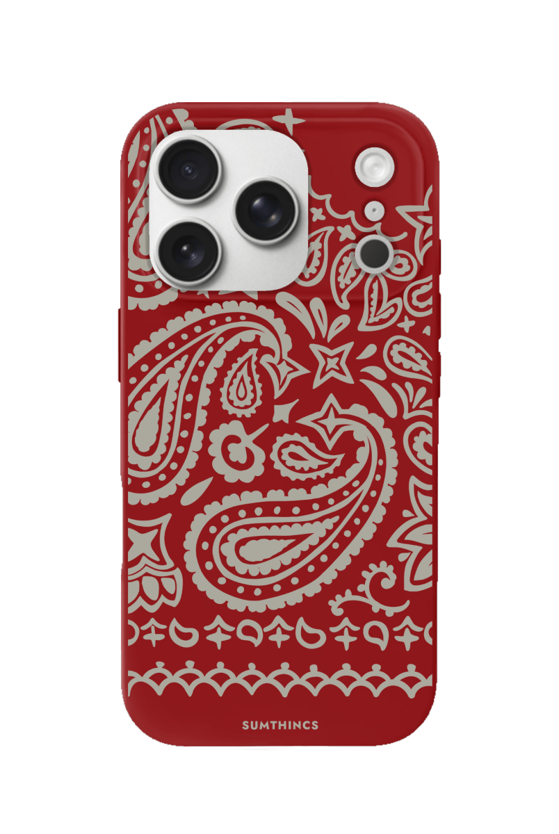 iPhone 17 Pro Urban Bandana Premium Telefon Kılıfı Kırmızı - SUMTHINCS