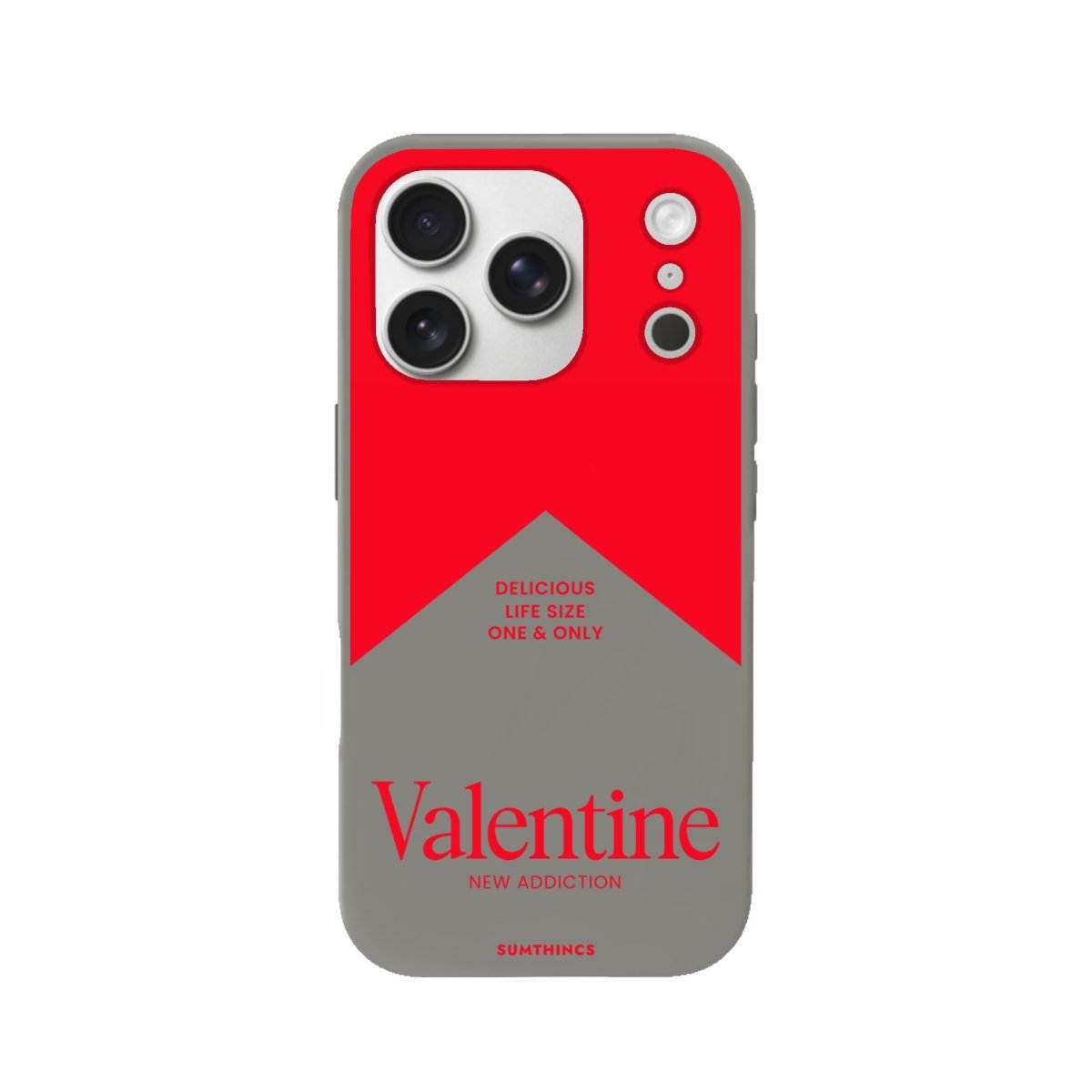 iPhone 17 Pro Valentine Premium Telefon Kılıfı Gri - SUMTHINCS