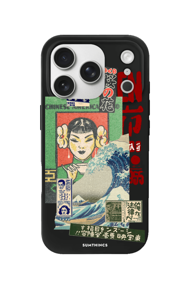 iPhone 17 Pro Vintage Poster Premium Telefon Kılıfı Siyah - SUMTHINCS