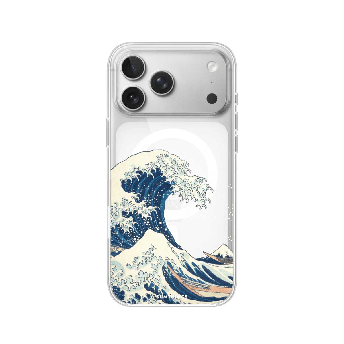 iPhone 17 Pro Waves Clear Magsafe Şeffaf Telefon Kılıfı - SUMTHINCS