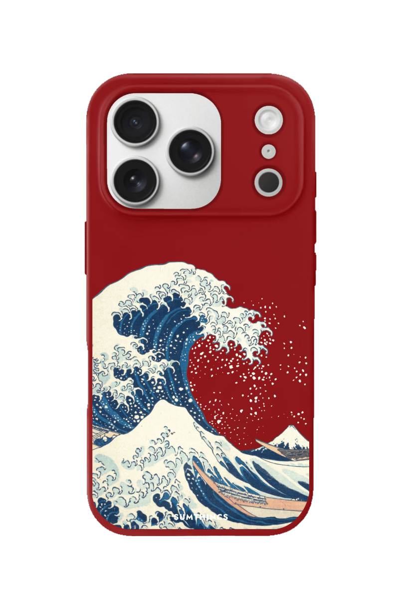 iPhone 17 Pro Waves Premium Telefon Kılıfı Kırmızı - SUMTHINCS