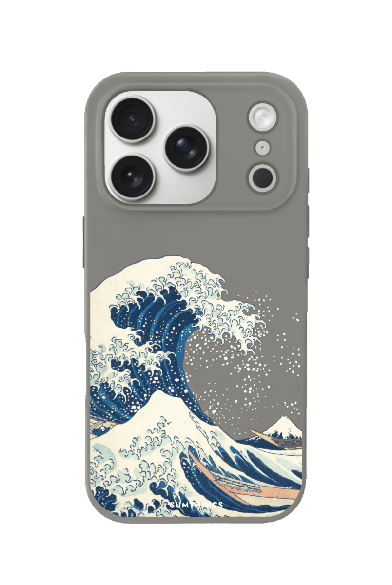 iPhone 17 Pro Waves Premium Telefon Kılıfı Gri - SUMTHINCS