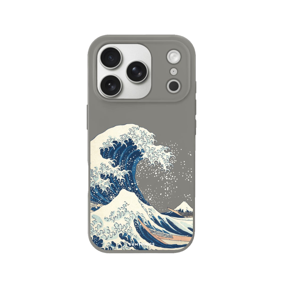 iPhone 17 Pro Waves Premium Telefon Kılıfı Gri - SUMTHINCS