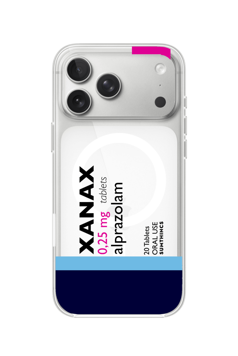 iPhone 17 Pro Xanax Clear Magsafe Telefon Kılıfı - Sumthincs