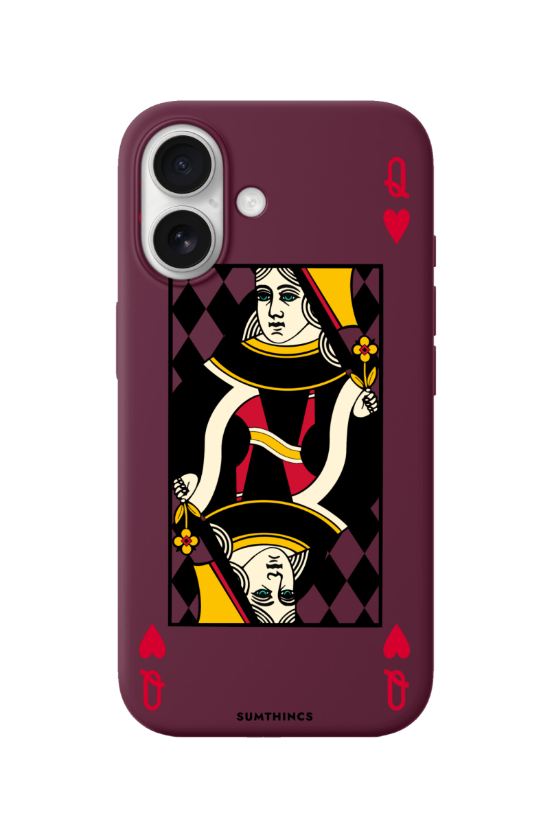 iPhone 17 Queen Premium Telefon Kılıfı Bordo - SUMTHINCS