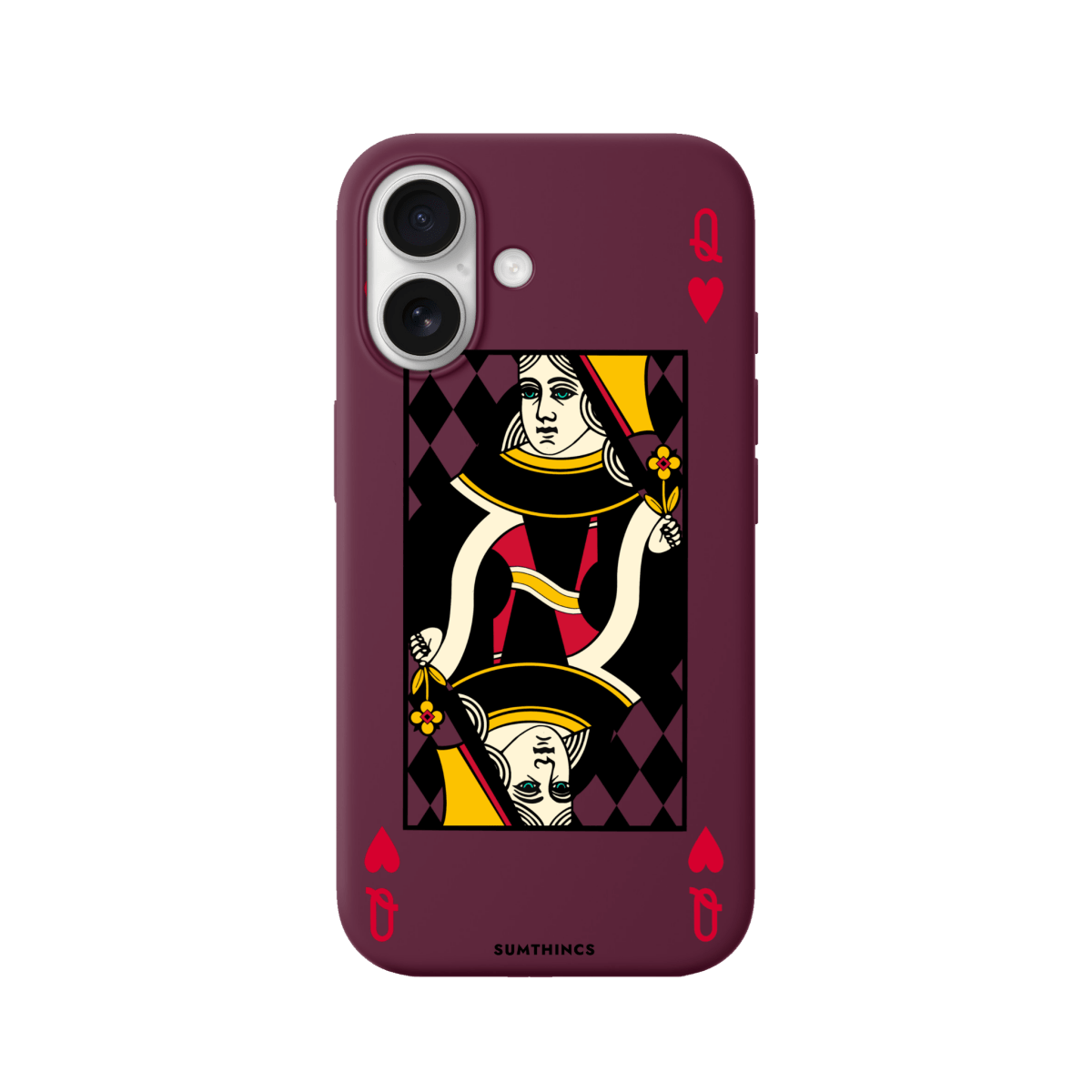 iPhone 17 Queen Premium Telefon Kılıfı Bordo - SUMTHINCS