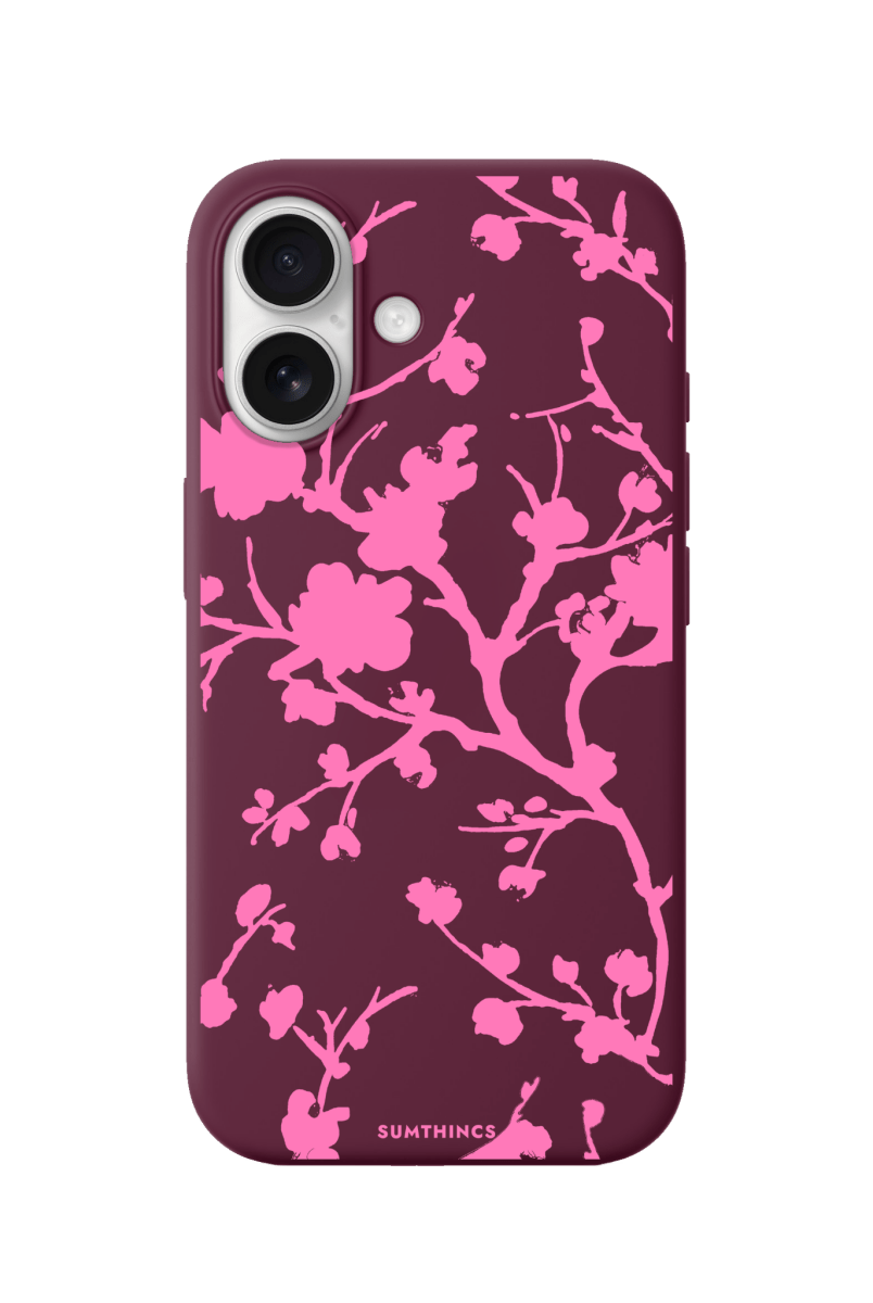iPhone 17 Sakura Premium Telefon Kılıfı Bordo - SUMTHINCS