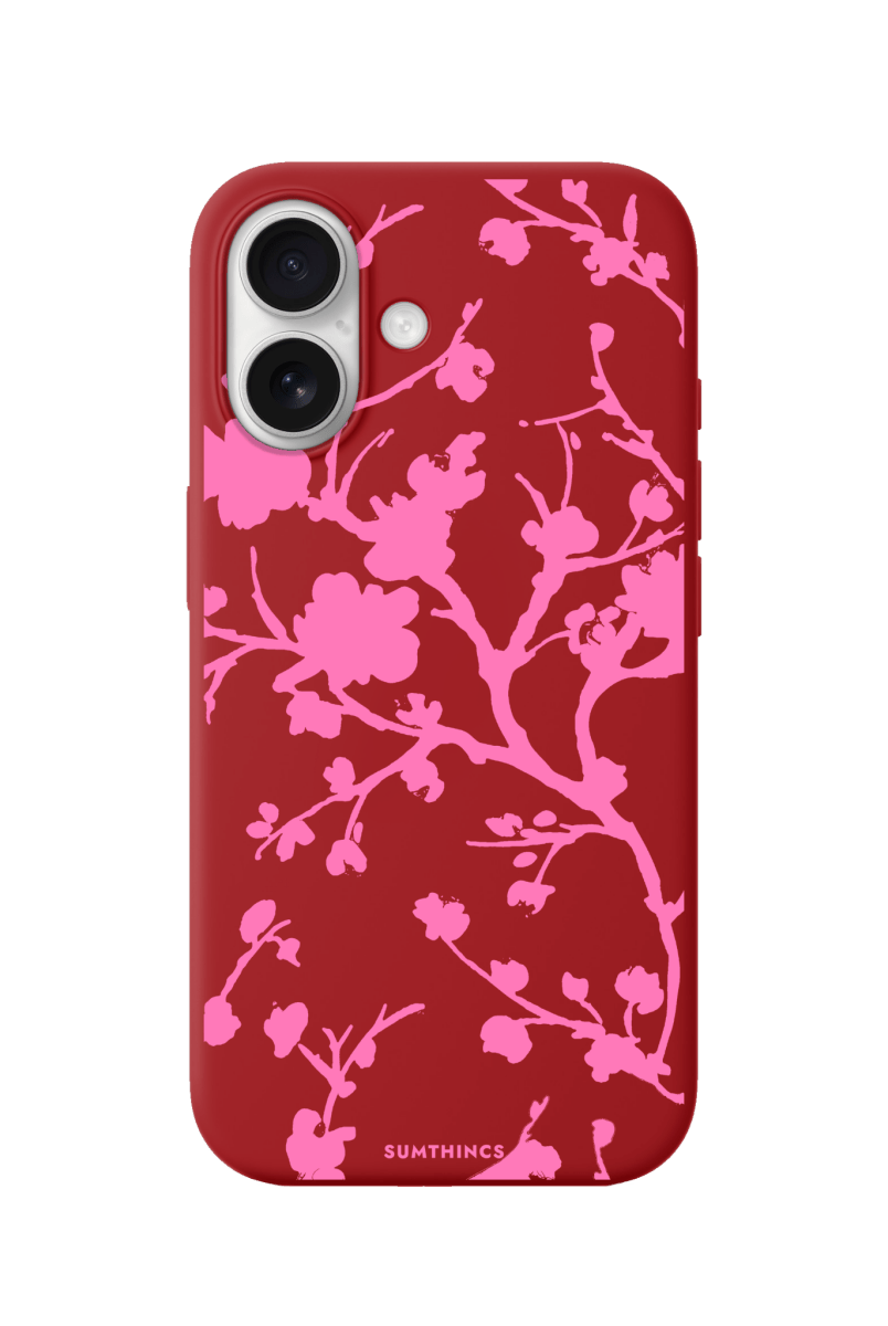 iPhone 17 Sakura Premium Telefon Kılıfı Kırmızı - SUMTHINCS