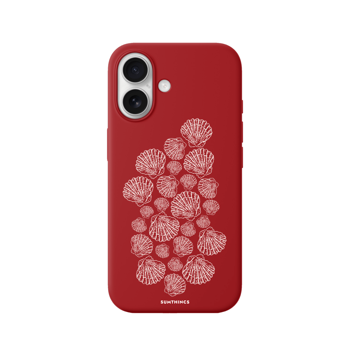 iPhone 17 Shell Print Premium Telefon Kılıfı Kırmızı - SUMTHINCS