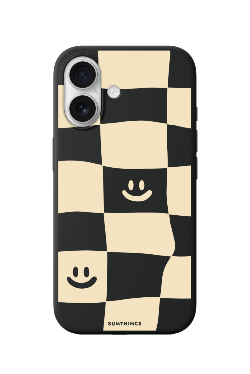 iPhone 17 Smiling Check Premium Telefon Kılıfı Siyah - SUMTHINCS