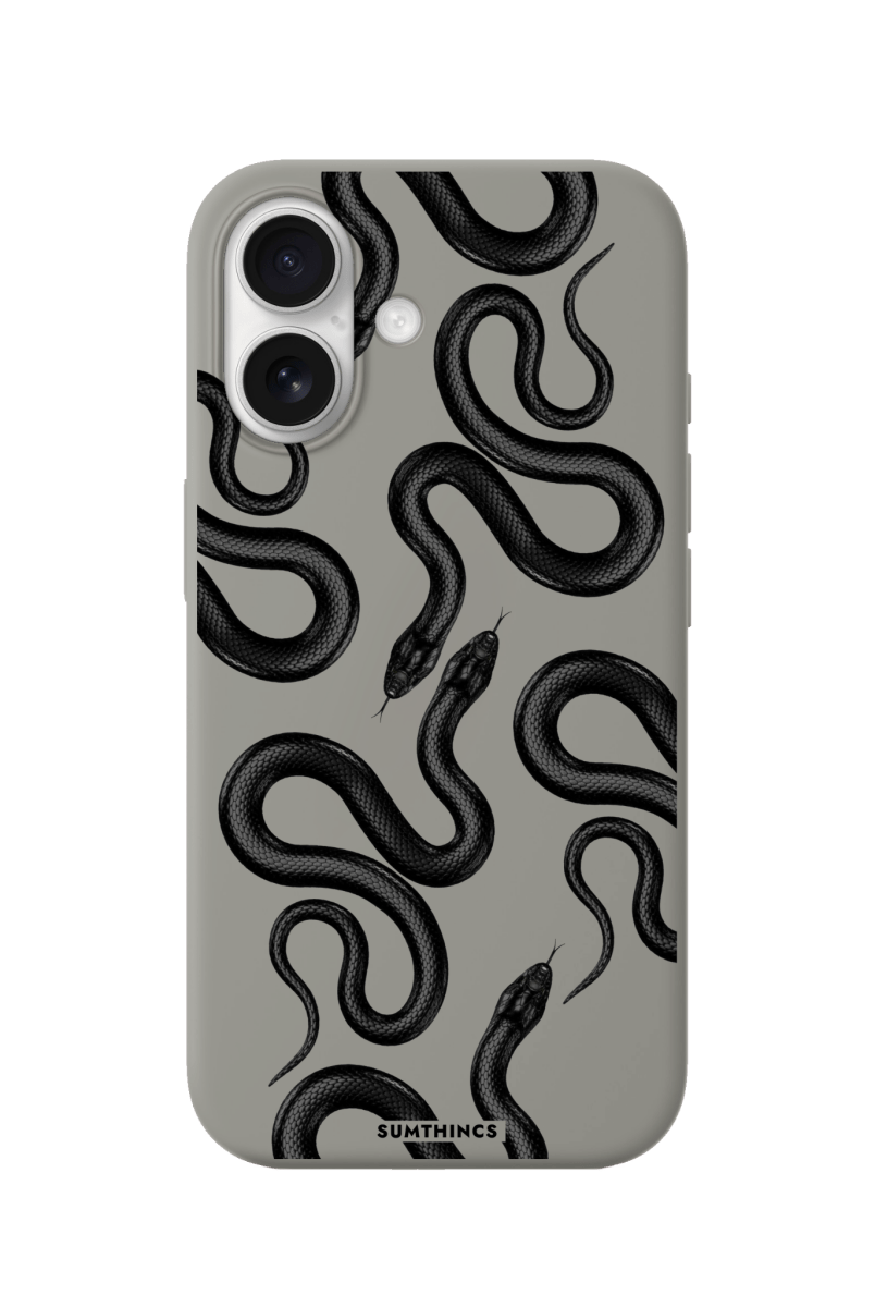 iPhone 17 Snakes Premium Telefon Kılıfı Gri - SUMTHINCS