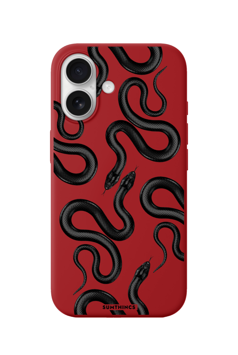 iPhone 17 Snakes Premium Telefon Kılıfı Kırmızı - SUMTHINCS