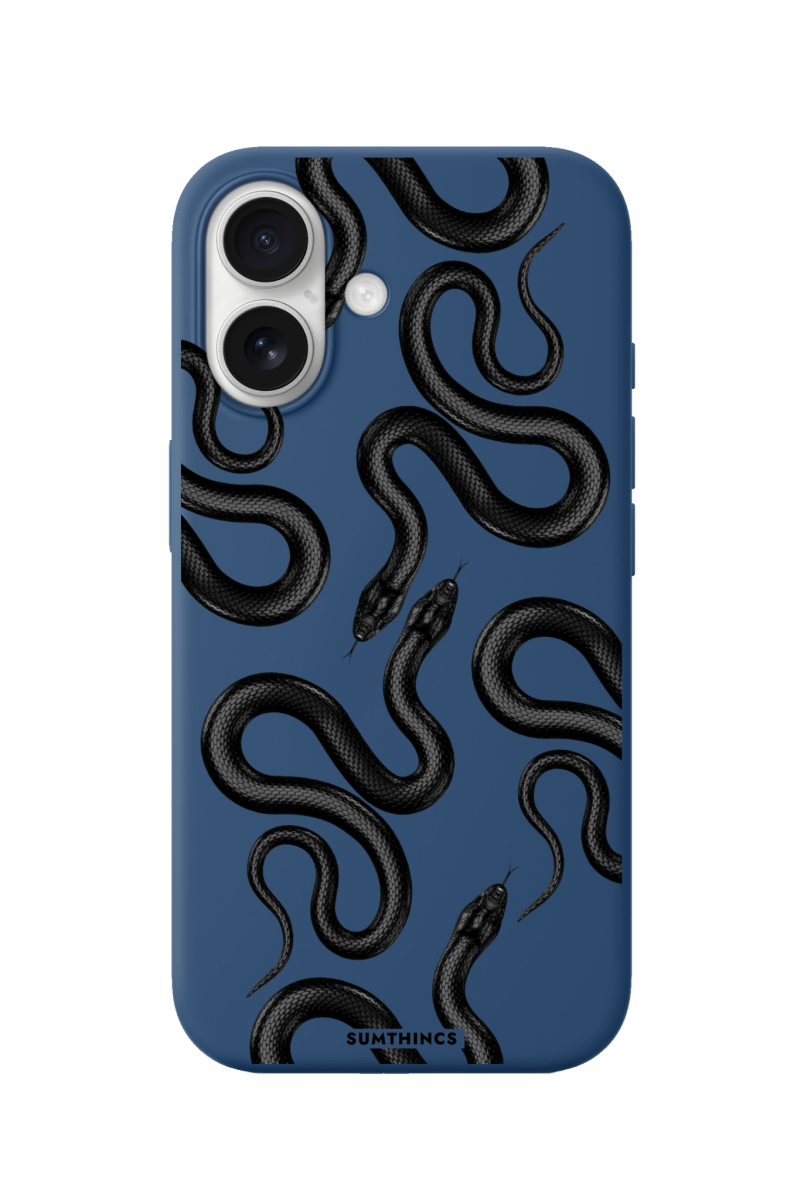 iPhone 17 Snakes Premium Telefon Kılıfı Pasifik Mavi - SUMTHINCS