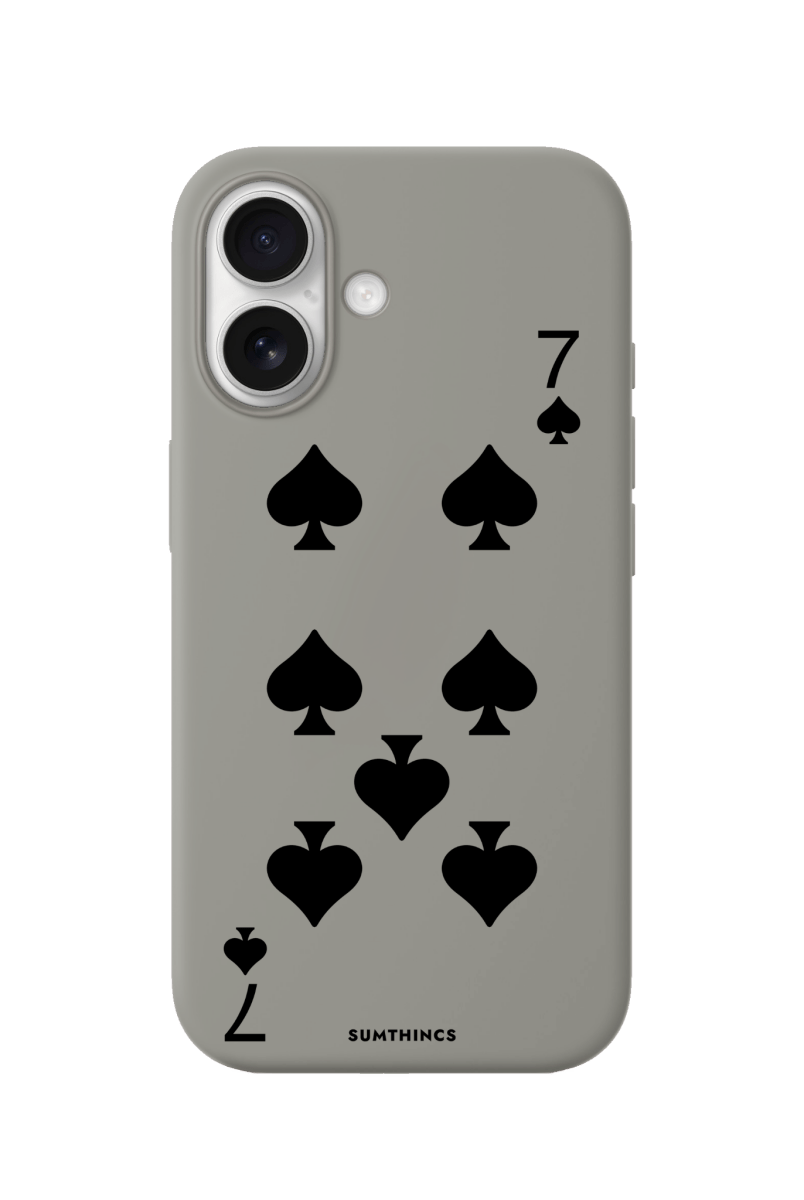 iPhone 17 Spade7 Premium Telefon Kılıfı Gri - SUMTHINCS