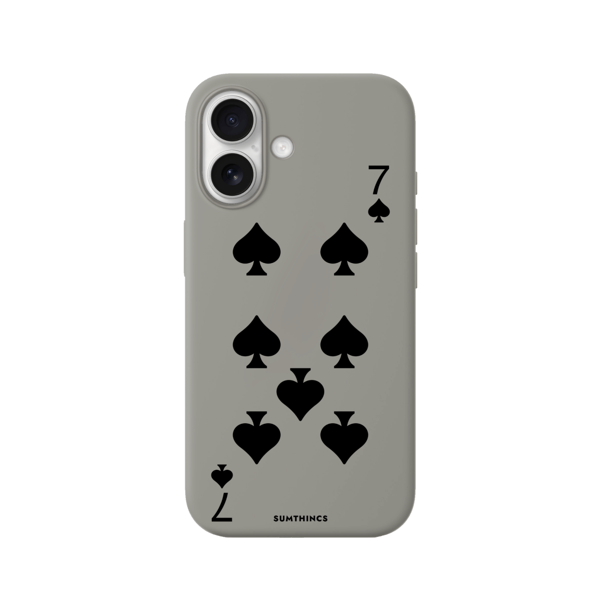 iPhone 17 Spade7 Premium Telefon Kılıfı Gri - SUMTHINCS