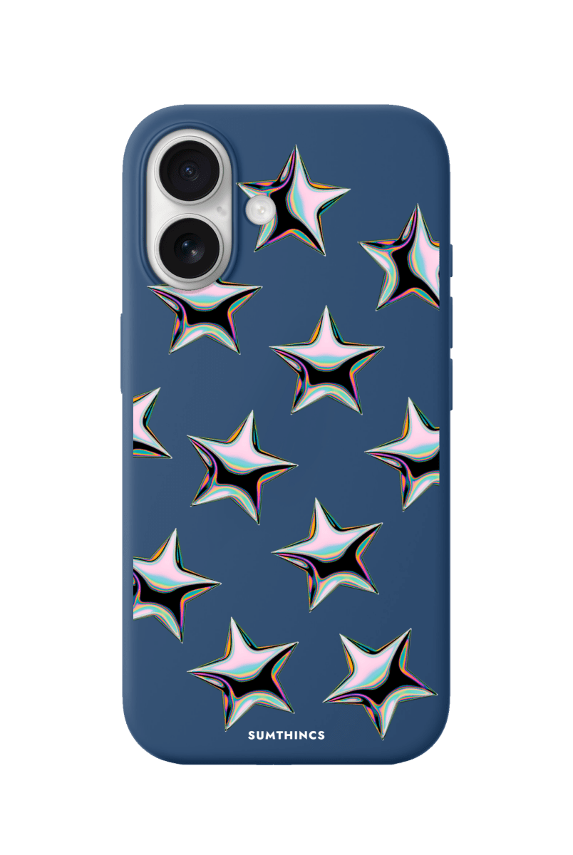 iPhone 17 Stars Premium Telefon Kılıfı Pasifik Mavi - SUMTHINCS