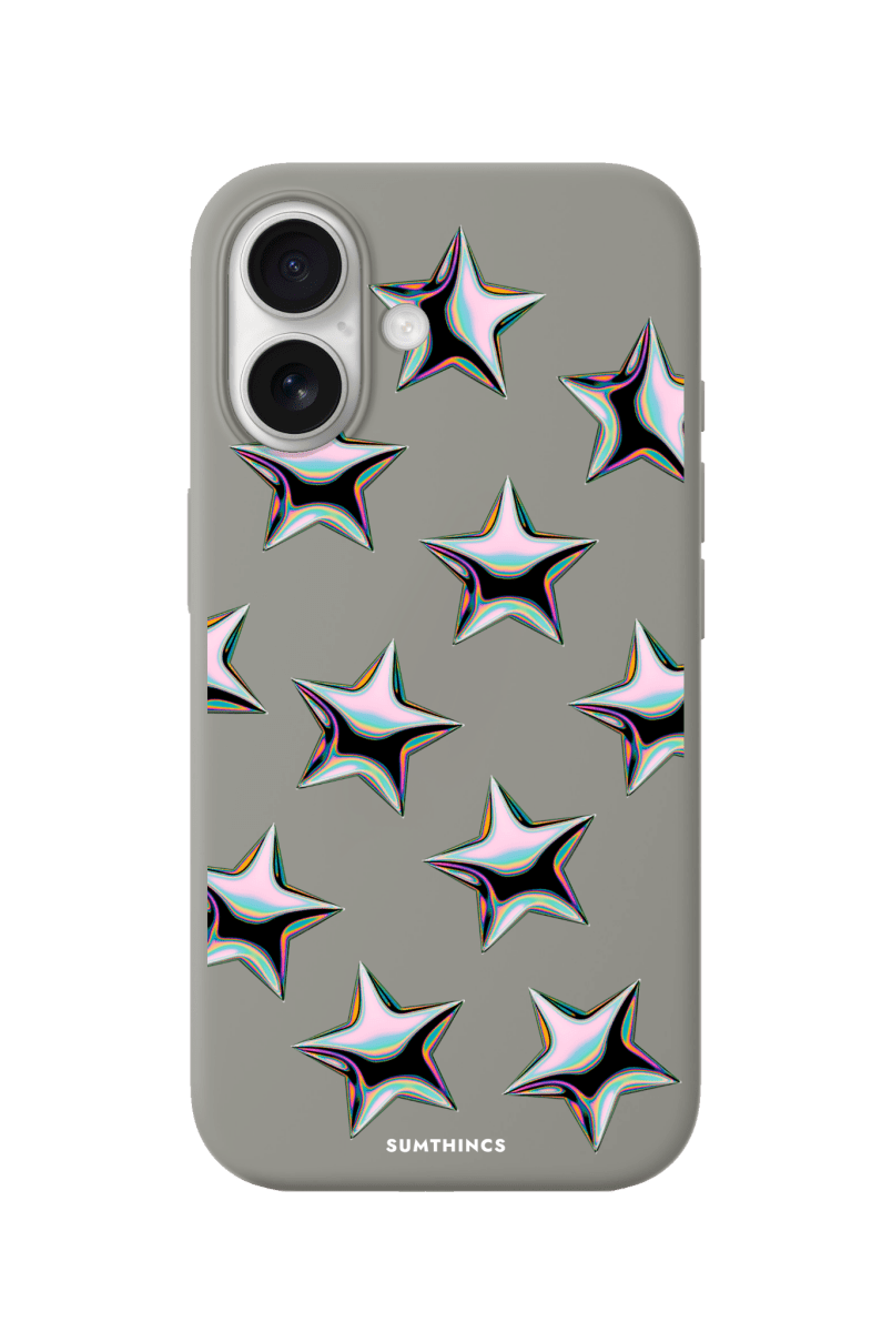 iPhone 17 Stars Premium Telefon Kılıfı Gri - SUMTHINCS