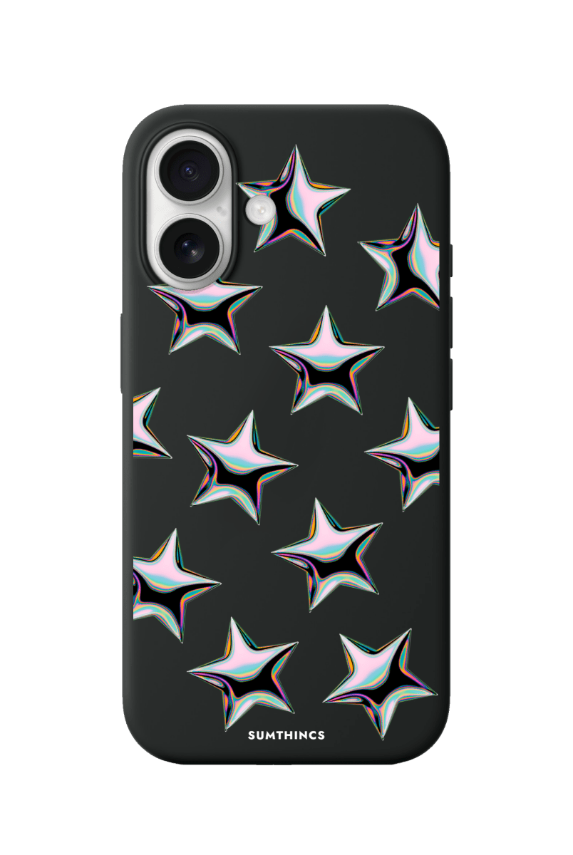 iPhone 17 Stars Premium Telefon Kılıfı Siyah - SUMTHINCS