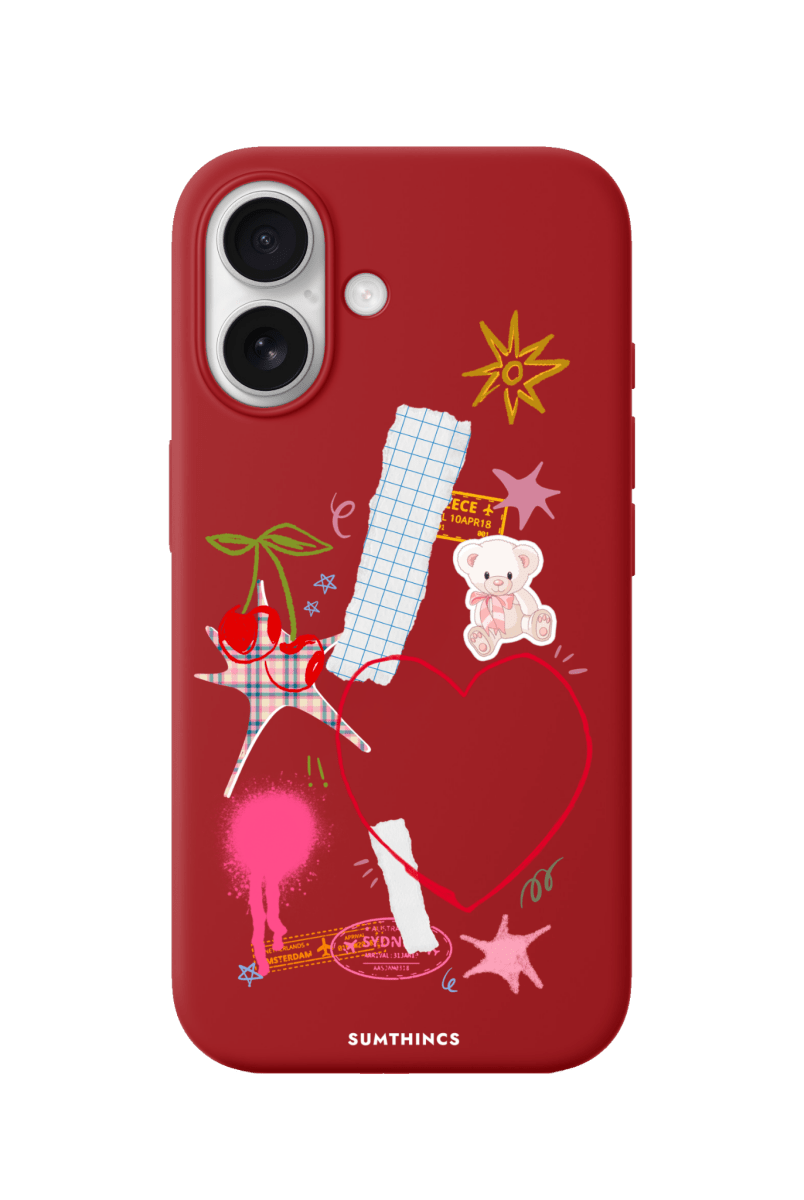 iPhone 17 Sweet Chaos Premium Telefon Kılıfı Kırmızı - SUMTHINCS