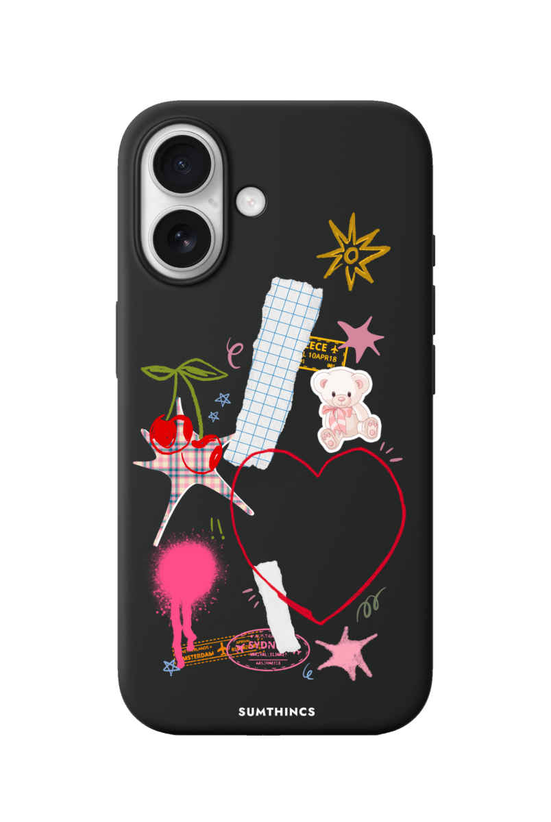 iPhone 17 Sweet Chaos Premium Telefon Kılıfı Siyah - SUMTHINCS