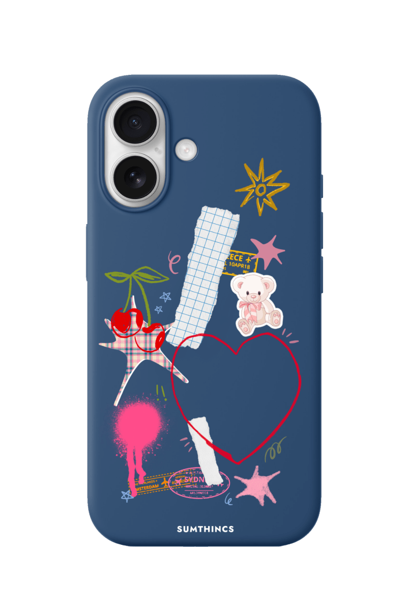 iPhone 17 Sweet Chaos Premium Telefon Kılıfı Pasifik Mavi - SUMTHINCS