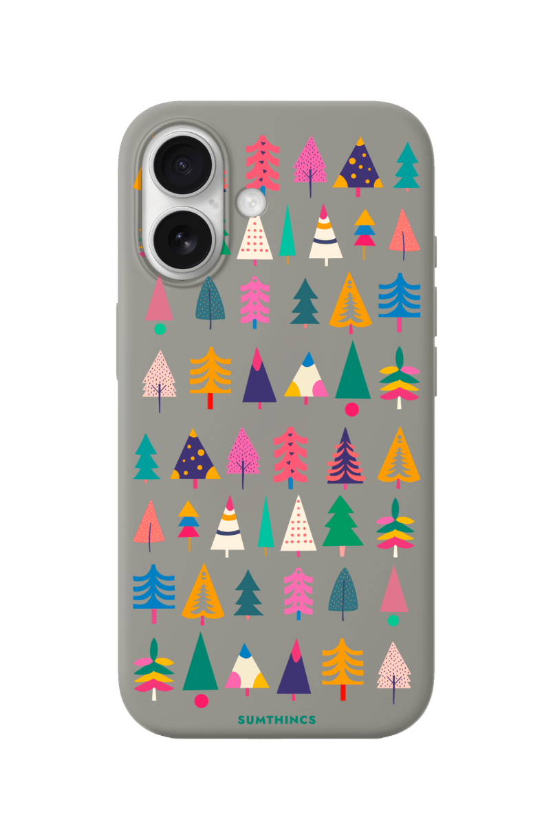 iPhone 17 Tiny Forest Premium Telefon Kılıfı Gri - SUMTHINCS