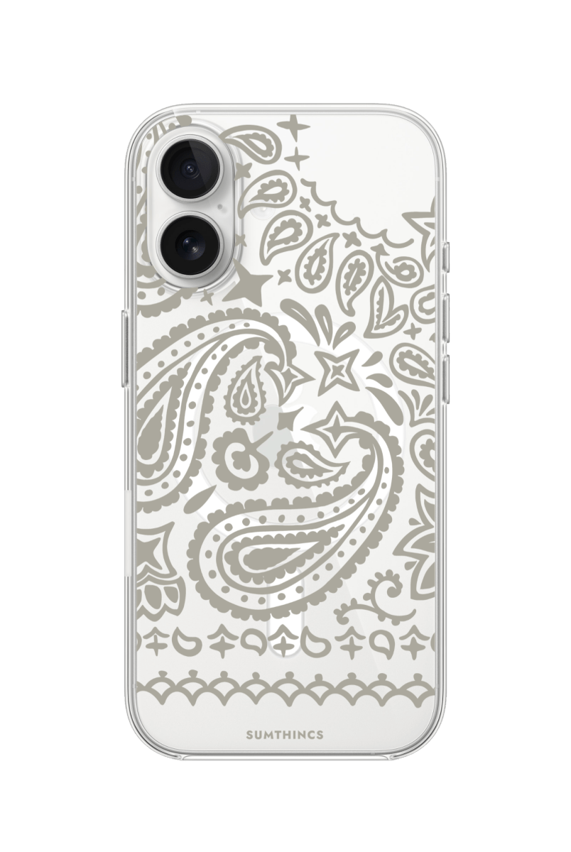iPhone 17 Urban Bandana Clear Magsafe Şeffaf Telefon Kılıfı - SUMTHINCS