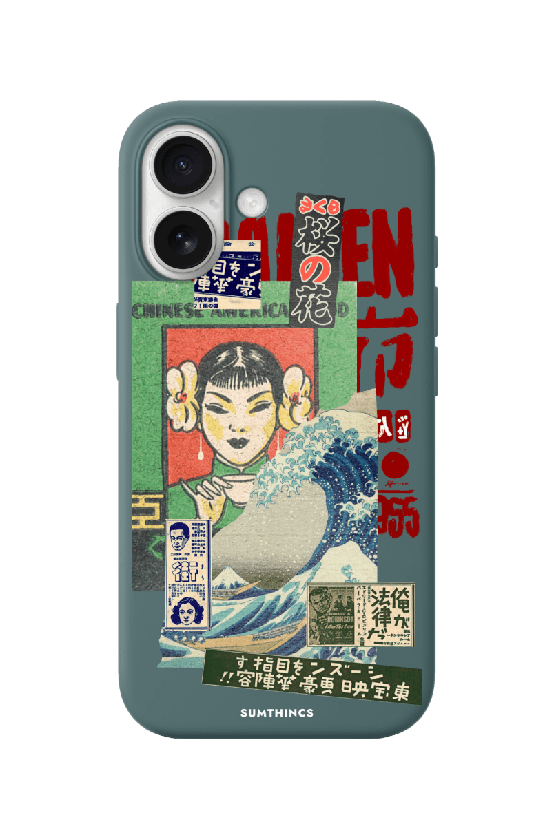 iPhone 17 Vintage Poster Premium Telefon Kılıfı Kaktüs Yeşili - SUMTHINCS