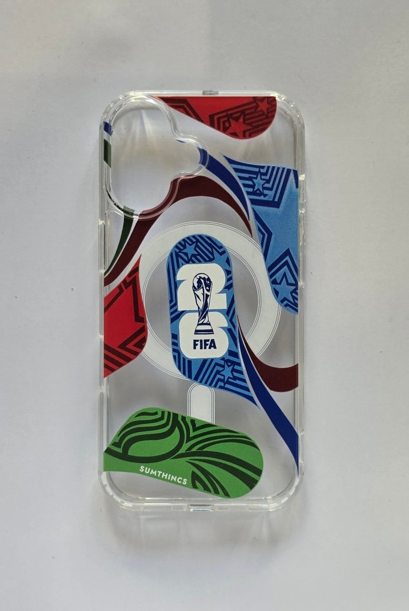 iPhone 17 woldcup ball Clear Magsafe Telefon Kılıfı - Sumthincs