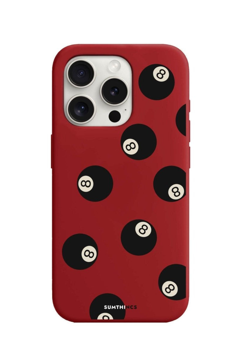 iPhone 7 Plus/8 Plus 8Ball Premium Telefon Kılıfı Kırmızı - SUMTHINCS