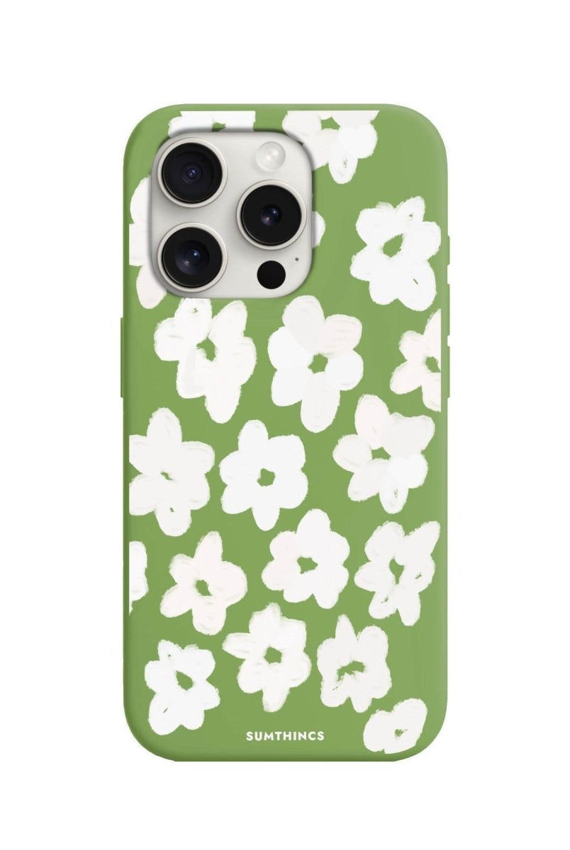 iPhone 7 Plus/8 Plus Blossoms Premium Telefon Kılıfı Fıstık Yeşili - SUMTHINCS