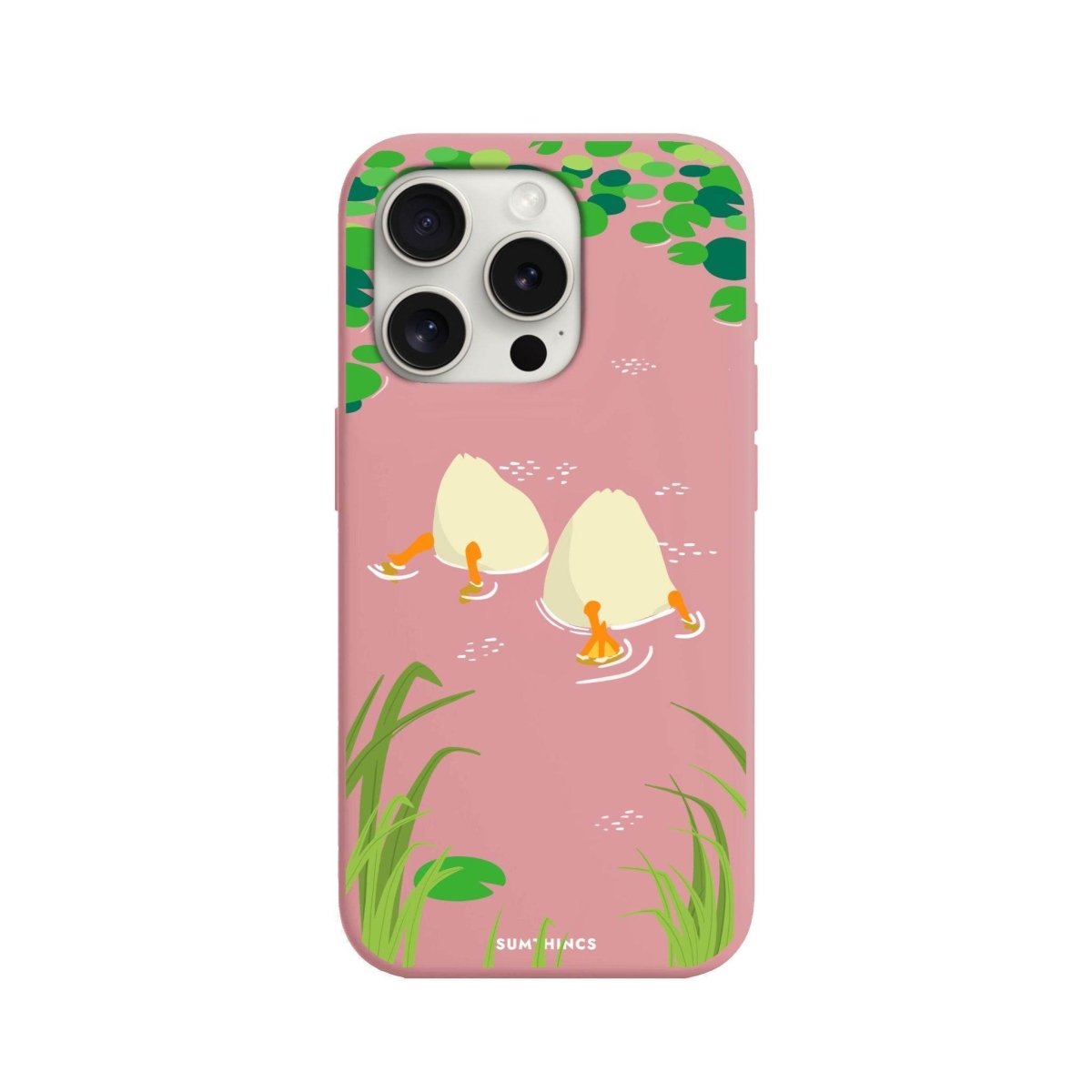 iPhone 7 Plus/8 Plus Ducks Premium Telefon Kılıfı Pembe - SUMTHINCS