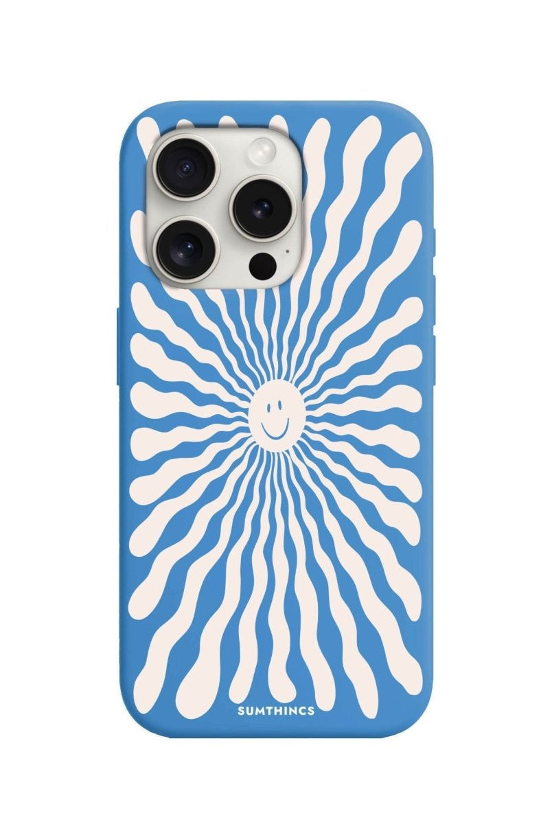 iPhone 7 Plus/8 Plus Happy Little Sun Premium Telefon Kılıfı Mavi - SUMTHINCS