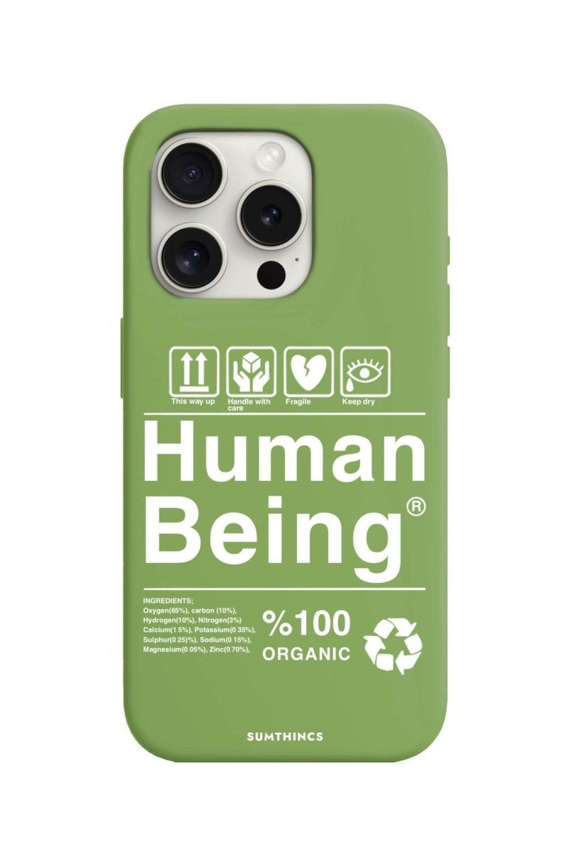 iPhone 7 Plus/8 Plus Human Being Premium Telefon Kılıfı Fıstık Yeşili - SUMTHINCS